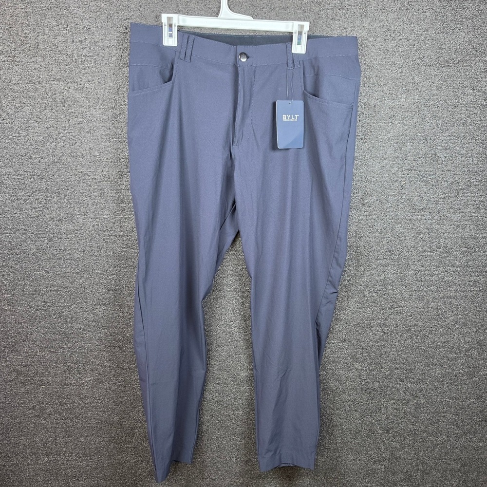 BYLT Ace Joggers Nacy Blue Mens 36 Premium Basics Stretch Pants Training NEW